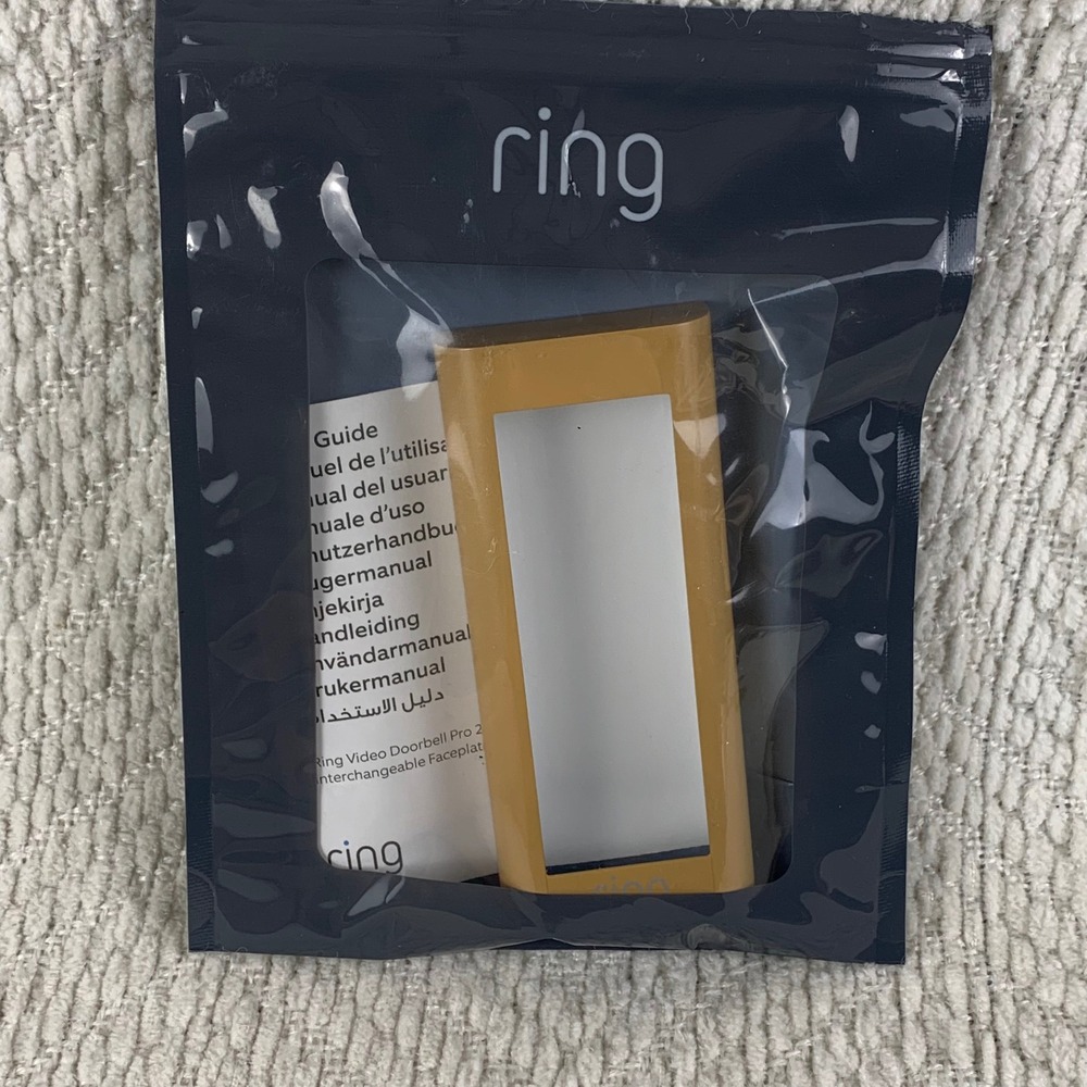 Ring Video Doorbell Pro 2 Interchangeable Faceplate Mustard Global Gold Yellow